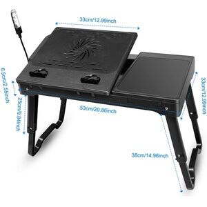 IMounTEK foldable laptop table with light